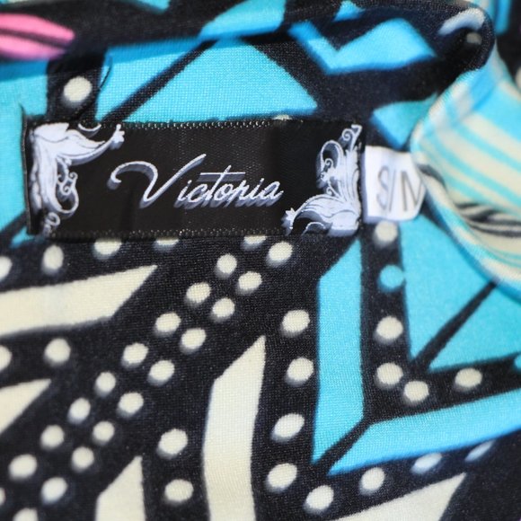 Aztec Maxi Dress with High Slit - Picture 3 of 6